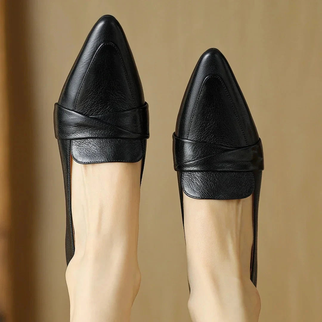 Naira Genuine Leather Pumps  Liora Lane Boutique