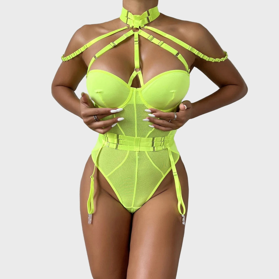 Noctura Bondage Harness Bodysuit Jasmine's Boutique Australia