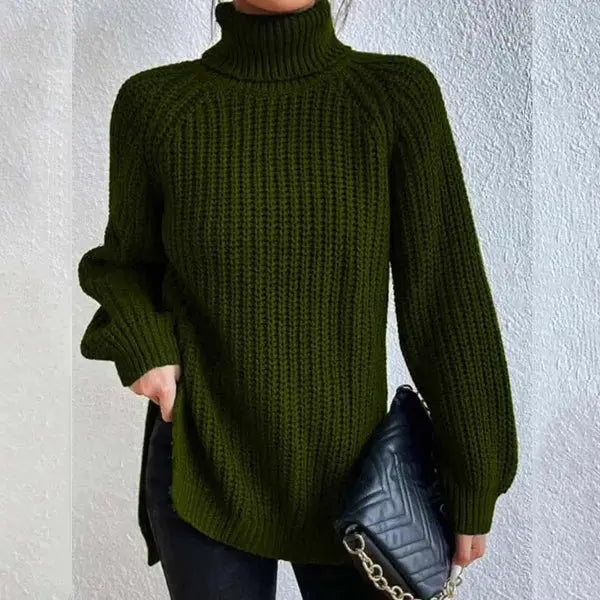 Cozy Waffle Turtleneck Sweater Jasmine's Boutique Australia