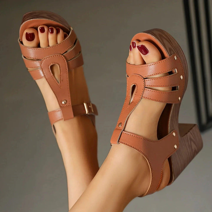 Leona Sandals  Liora Lane Boutique  Brown / 12.5 84.99