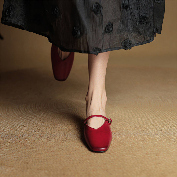 Miral Genuine Leather Mules  Liora Lane Boutique