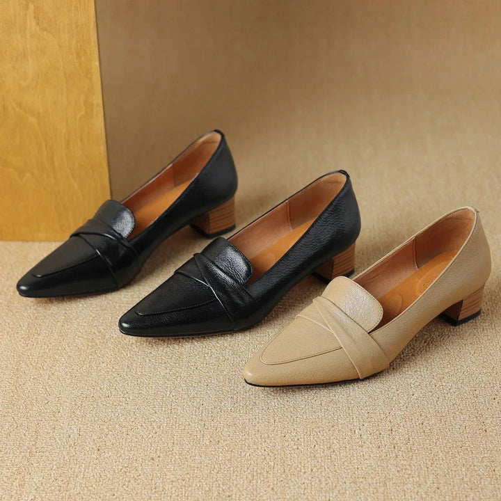 Naira Genuine Leather Pumps  Liora Lane Boutique