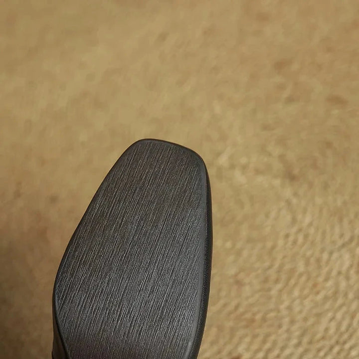 Luisa Genuine Leather Heels  Liora Lane Boutique