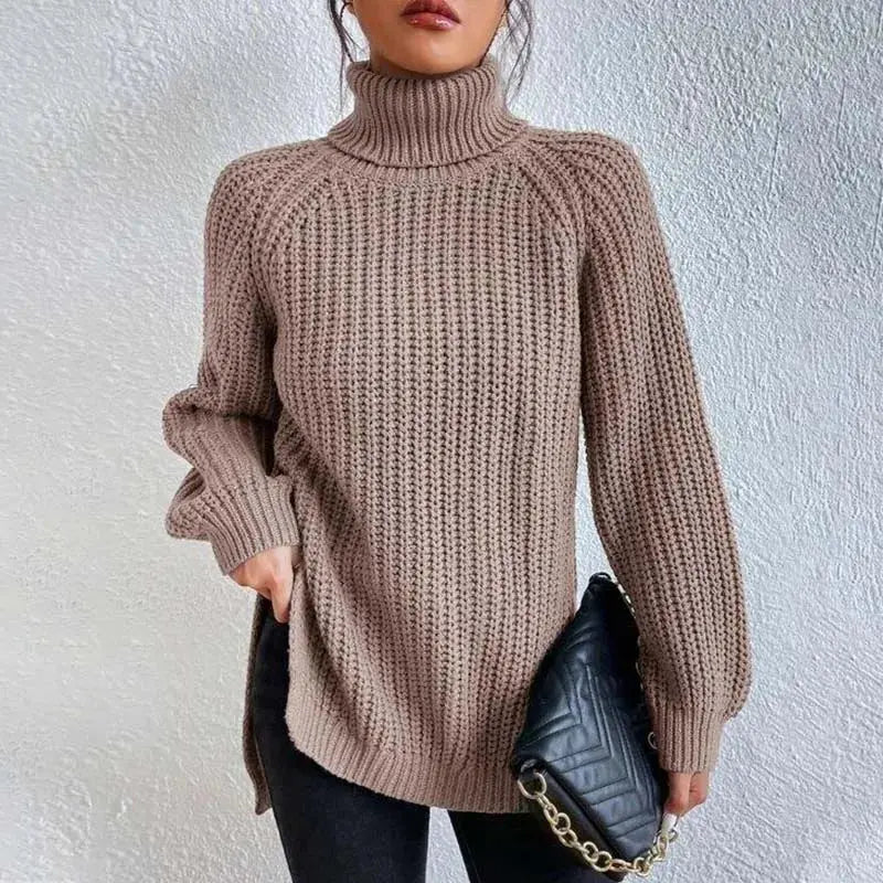 Cozy Waffle Turtleneck Sweater Jasmine's Boutique Australia
