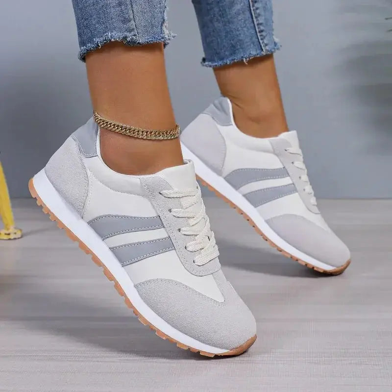 Retro Stripe Comfort Sneakers Jasmine's Boutique Australia