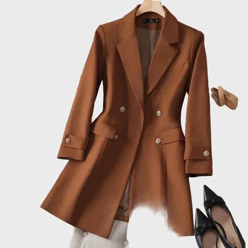 Classic Double-Breasted Wool Coat Jasmine's Boutique Australia