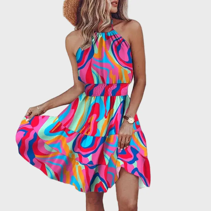 Halter Floral Summer Dress Jasmine's Boutique Australia