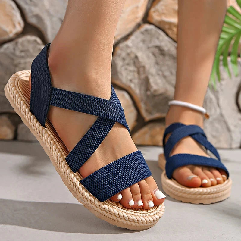 Elara Sandals  Liora Lane Boutique  Blue / 12.5 69.99