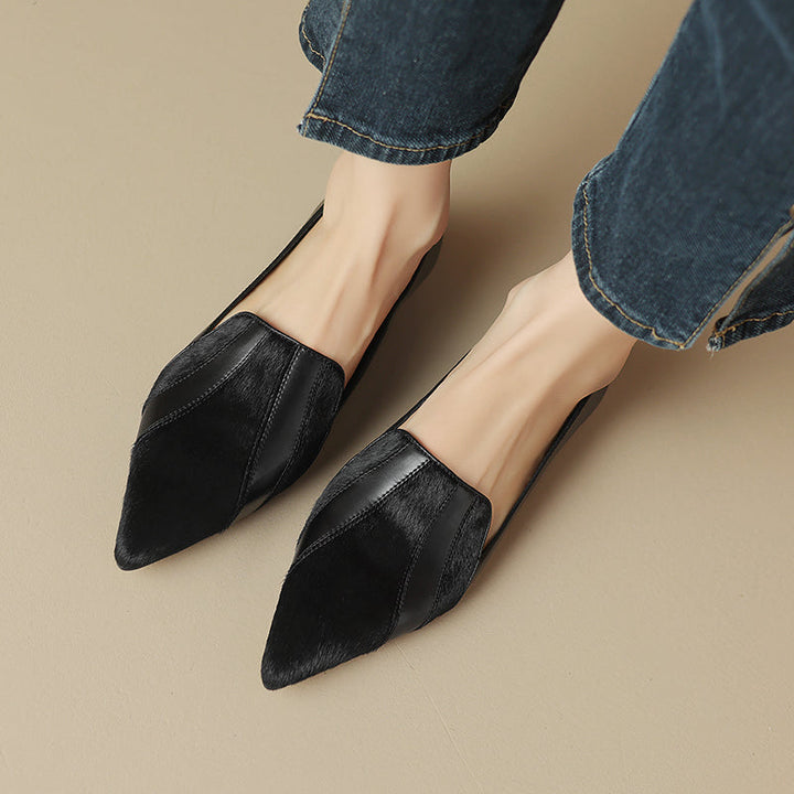 Klara Genuine Leather Flats  Liora Lane Boutique