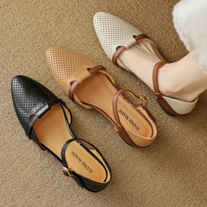 Celal Genuine Leather Heels  Liora Lane Boutique