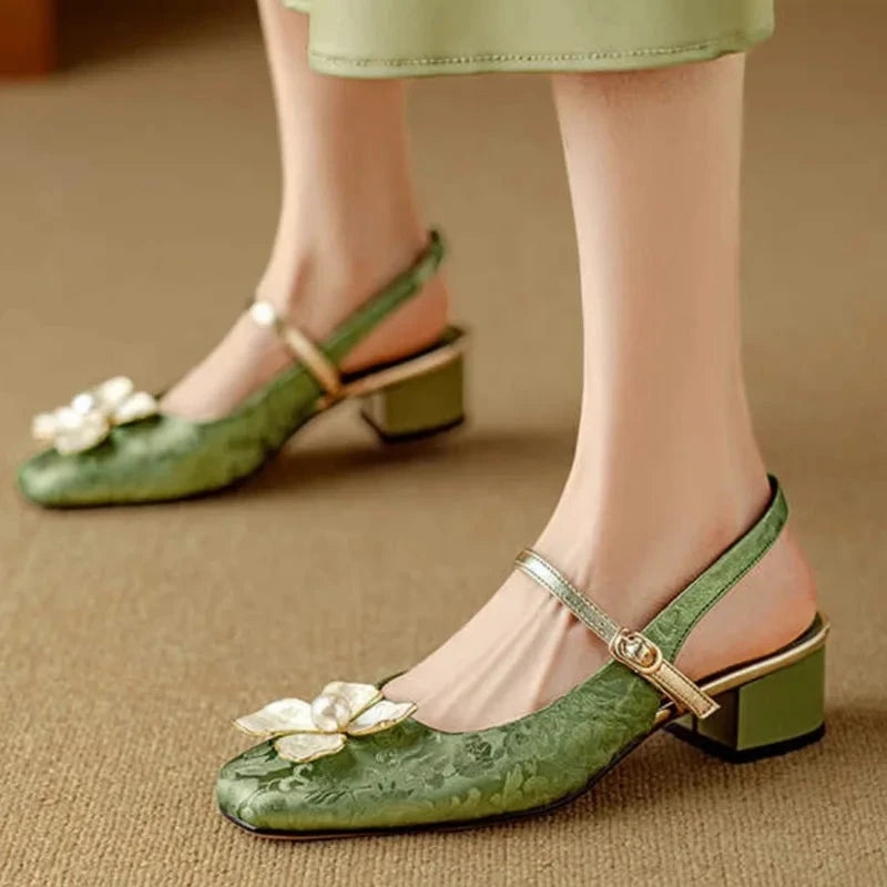 Camellia Slingback Pumps  Liora Lane Boutique