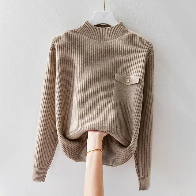 Elegant Knitted Turtleneck Liora Lane Boutique