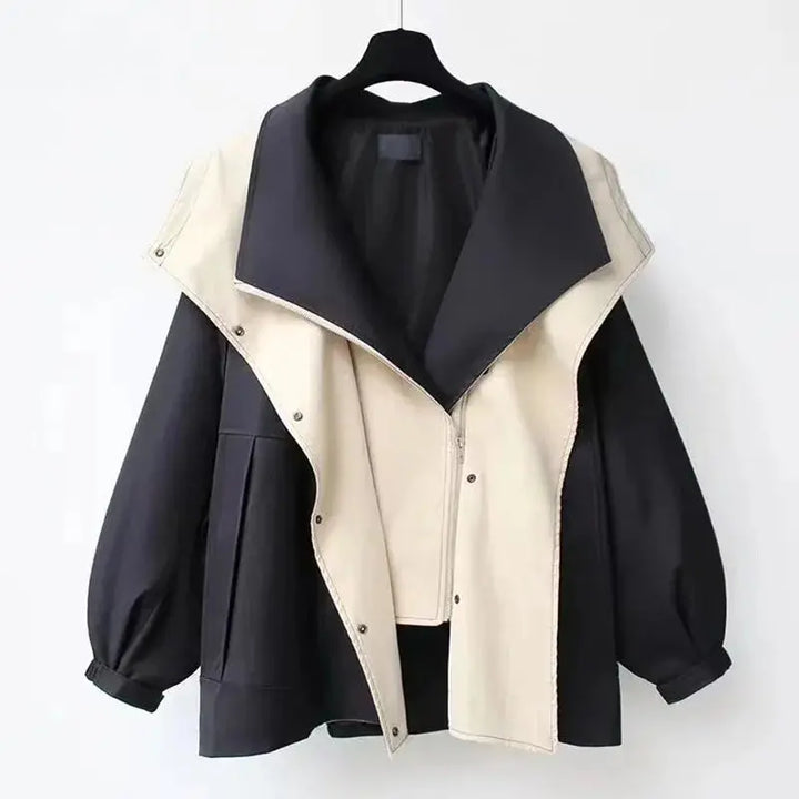 Contrast Panel Zip-Up Jacket Jasmine's Boutique Australia