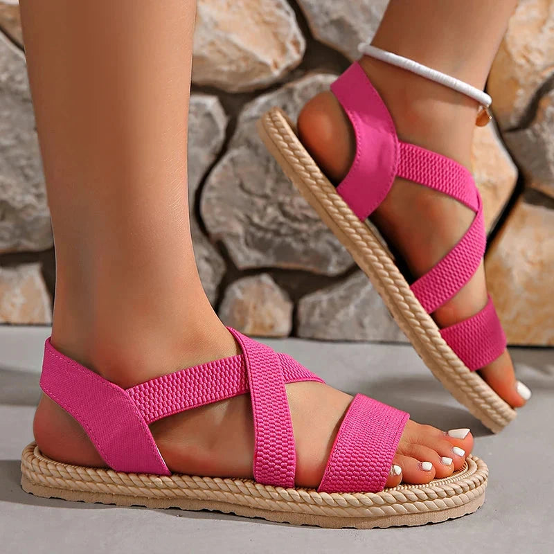 Elara Sandals  Liora Lane Boutique  Pink / 12.5 69.99