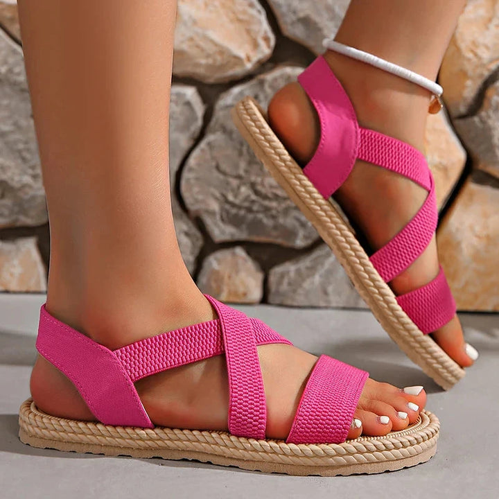 Elara Sandals  Liora Lane Boutique  Pink / 12.5 69.99