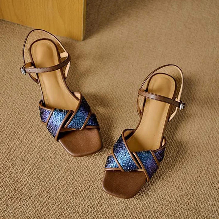 Rovena Leather Sandals  Liora Lane Boutique
