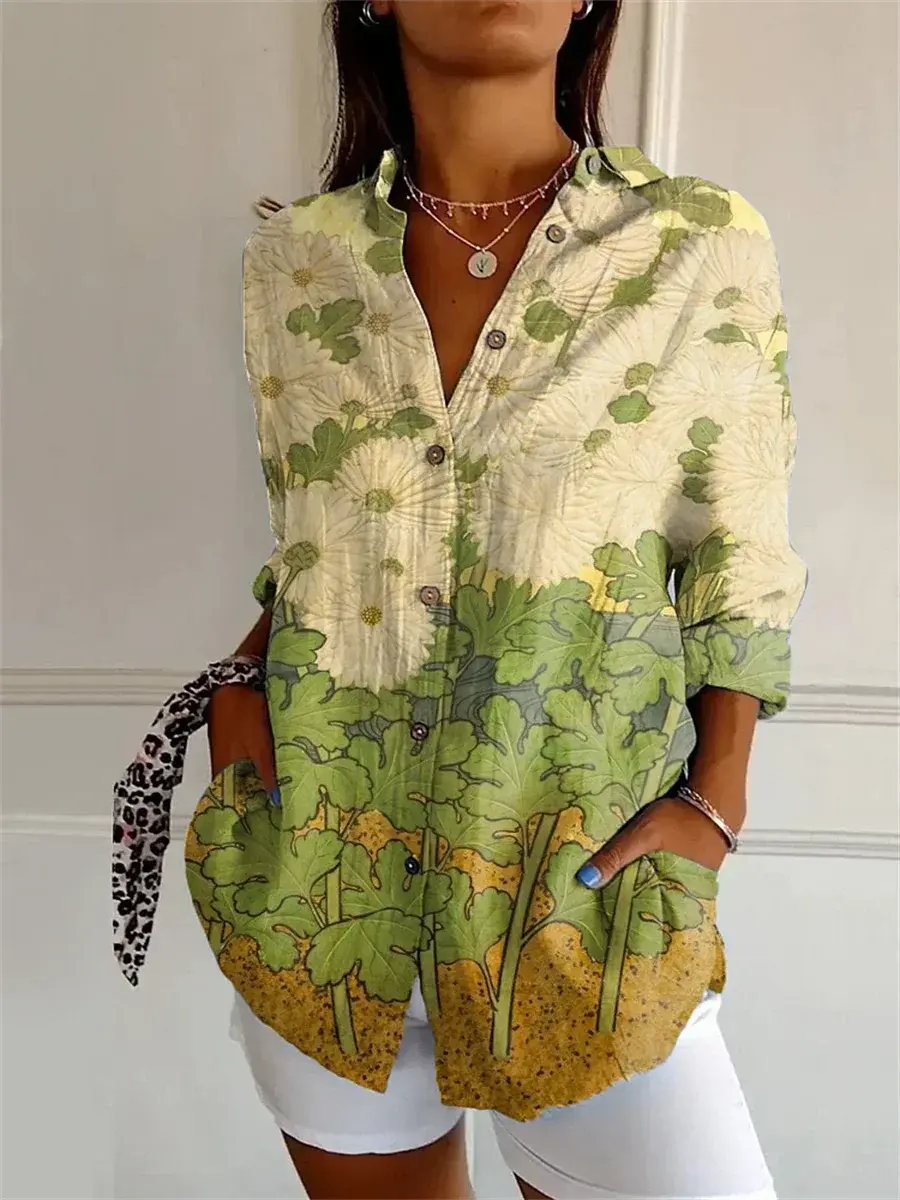 Tropical Bloom Button-Up Shirt Jasmine's Boutique Australia