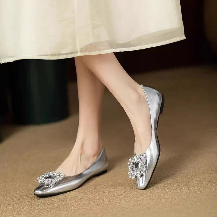 Elise Flats  Liora Lane Boutique  Silver / 9.5 54.99