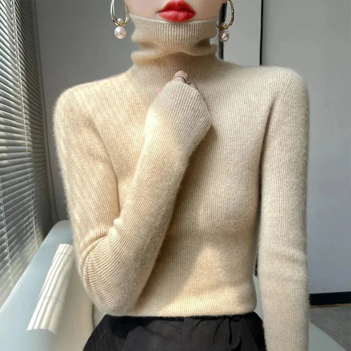 Luxe High-Neck Knit Sweater Jasmine's Boutique Australia