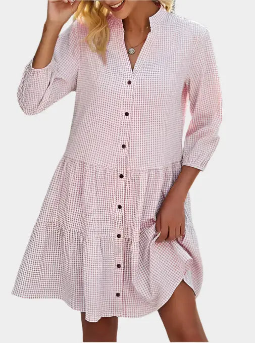 Light and Flattering Checkered Summer Dress Jasmine's Boutique Australia