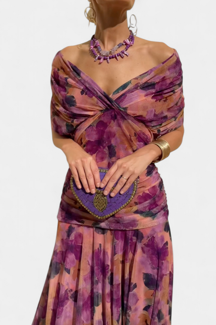 Aurora Floral Elegance Maxi Dress Jasmine's Boutique Australia