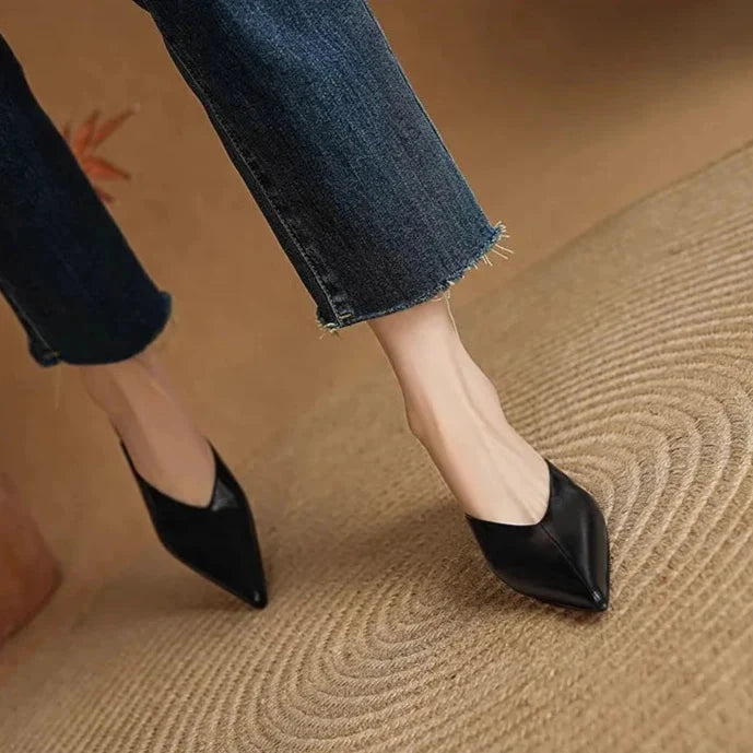 Eneva Leather Mules  Liora Lane Boutique