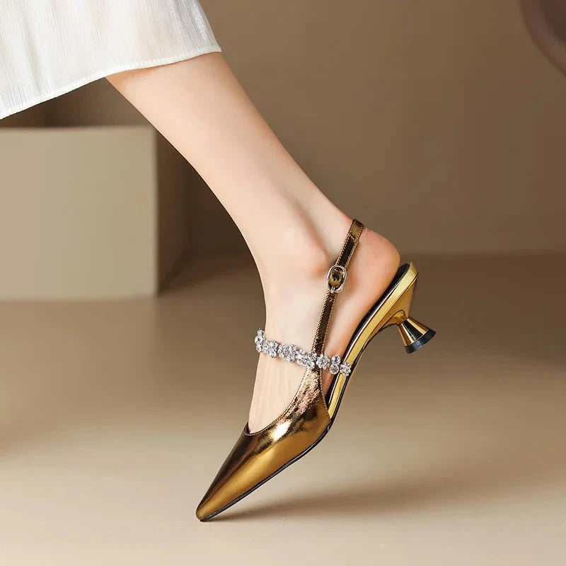 Crysel Kitten Heels  Liora Lane Boutique