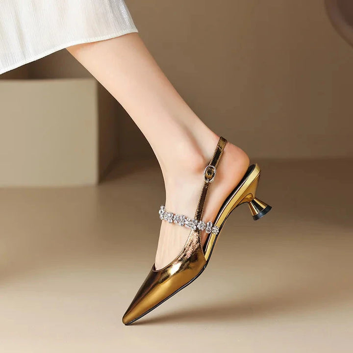 Crysel Kitten Heels  Liora Lane Boutique