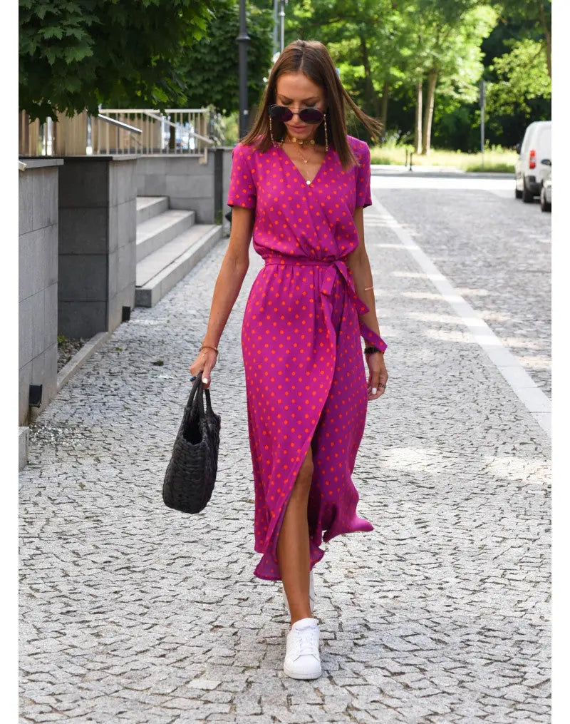 Vibrant Garden Wrap Maxi Dress Jasmine's Boutique Australia