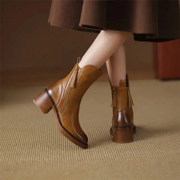 Midnight Grace Zipper Ankle Boots Jasmine's Boutique Australia