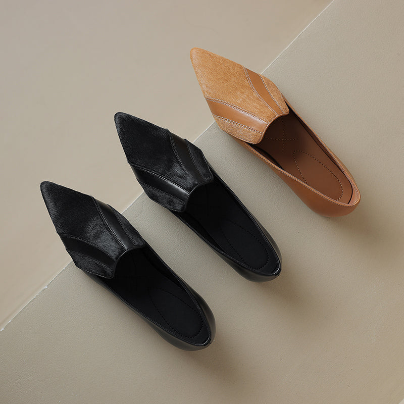 Klara Genuine Leather Flats  Liora Lane Boutique