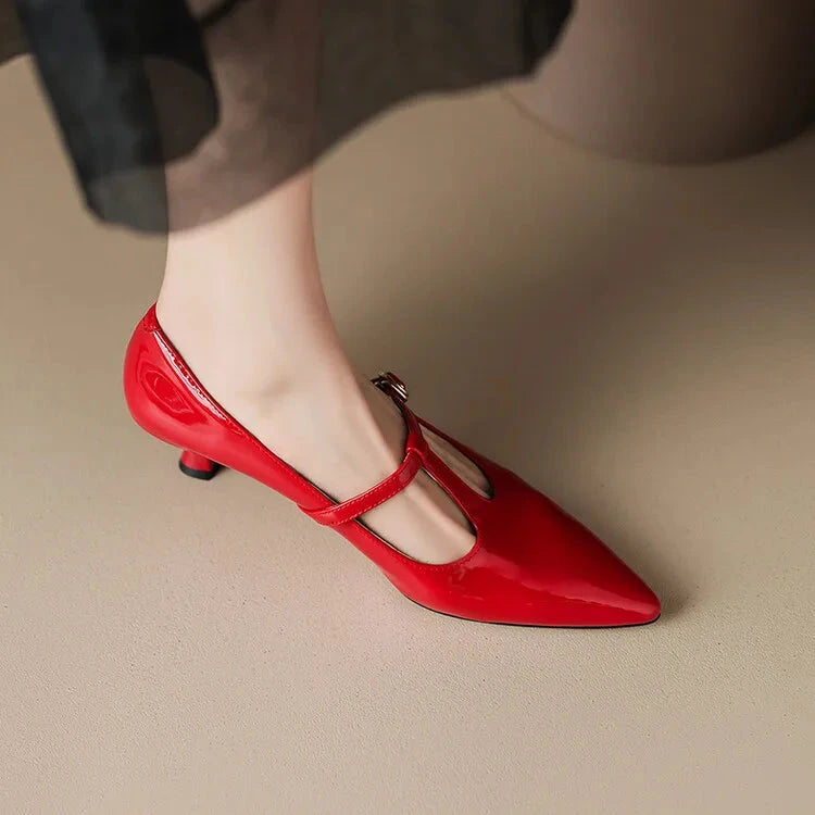 Ileen Genuine Leather Heels  Liora Lane Boutique