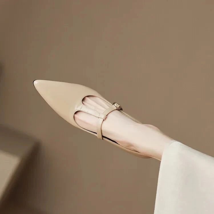 Ileen Genuine Leather Heels  Liora Lane Boutique