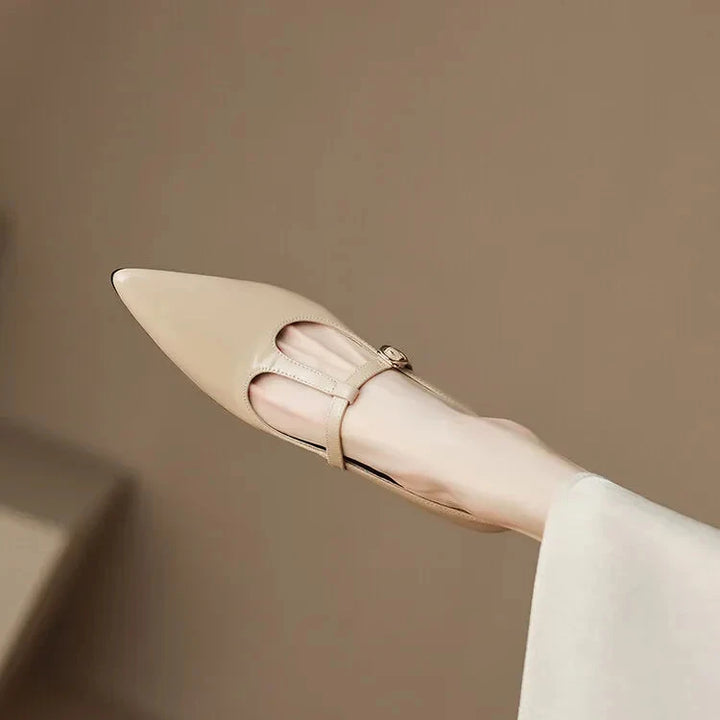 Ileen Genuine Leather Heels  Liora Lane Boutique