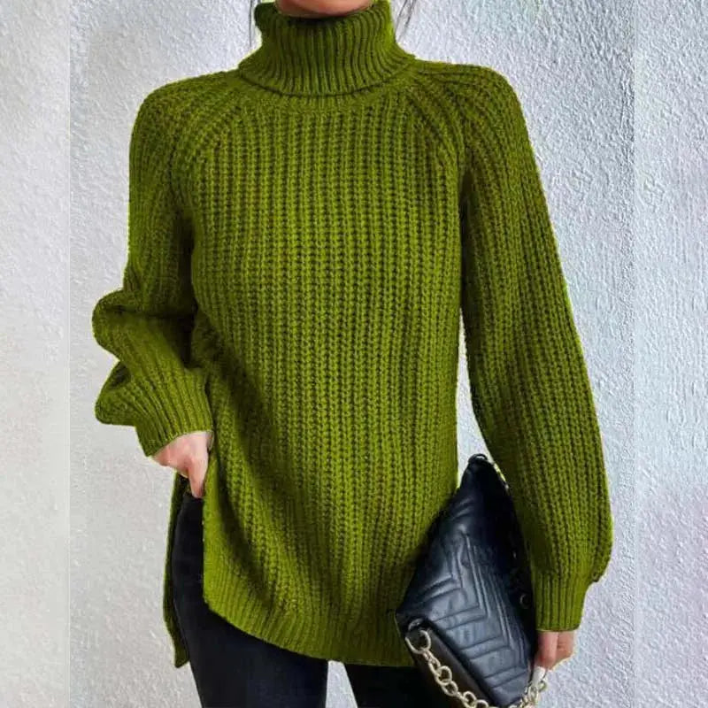 Cozy Waffle Turtleneck Sweater Jasmine's Boutique Australia