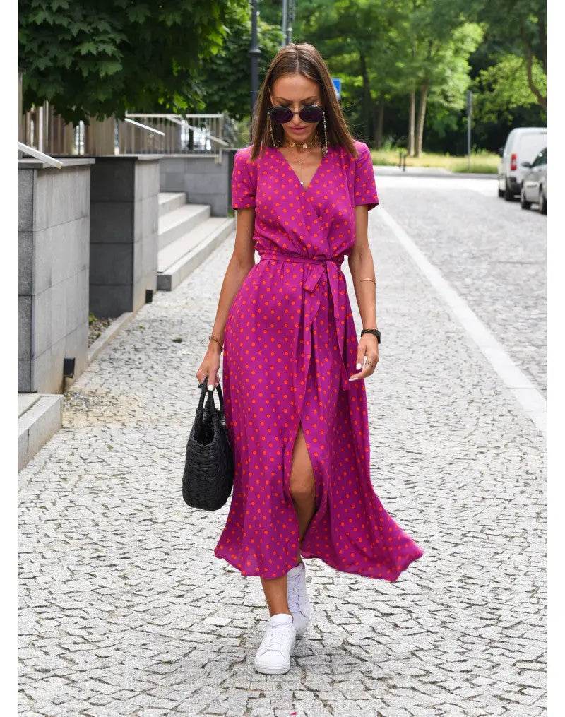 Vibrant Garden Wrap Maxi Dress Jasmine's Boutique Australia
