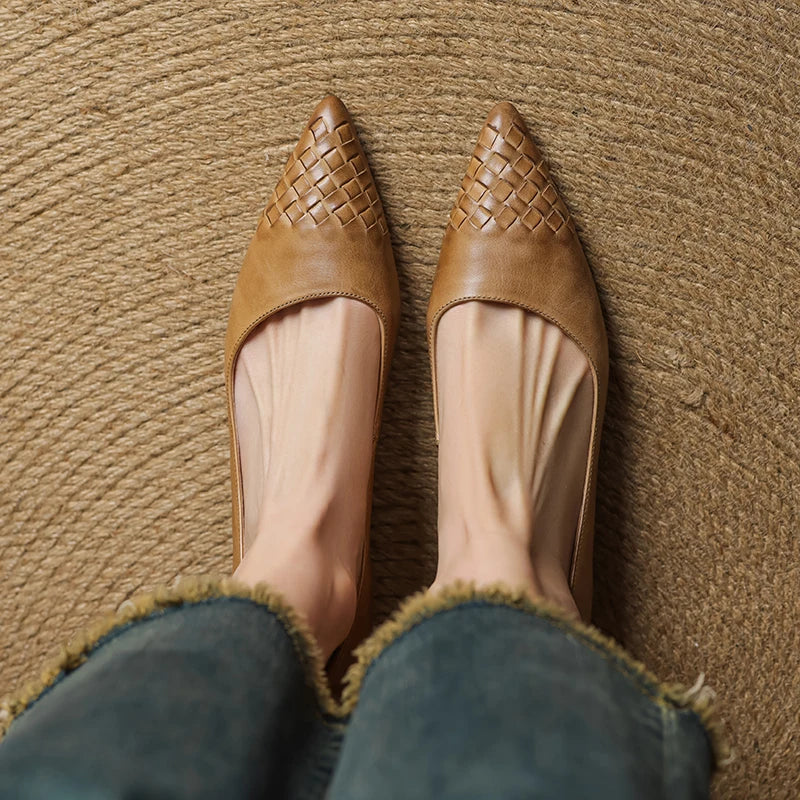 Zelith Genuine Leather Pumps  Liora Lane Boutique