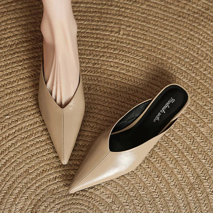 Eneva Leather Mules  Liora Lane Boutique