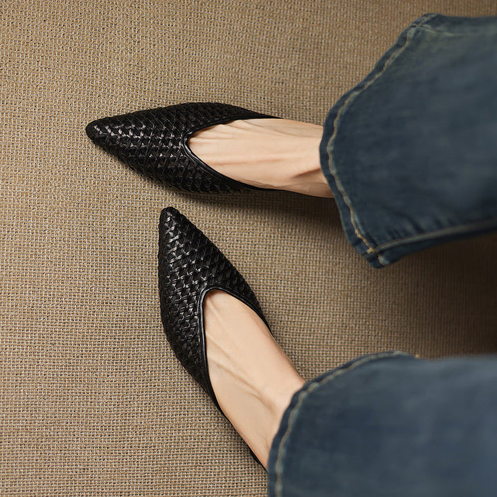 Olivia Genuine Leather Mules  Liora Lane Boutique