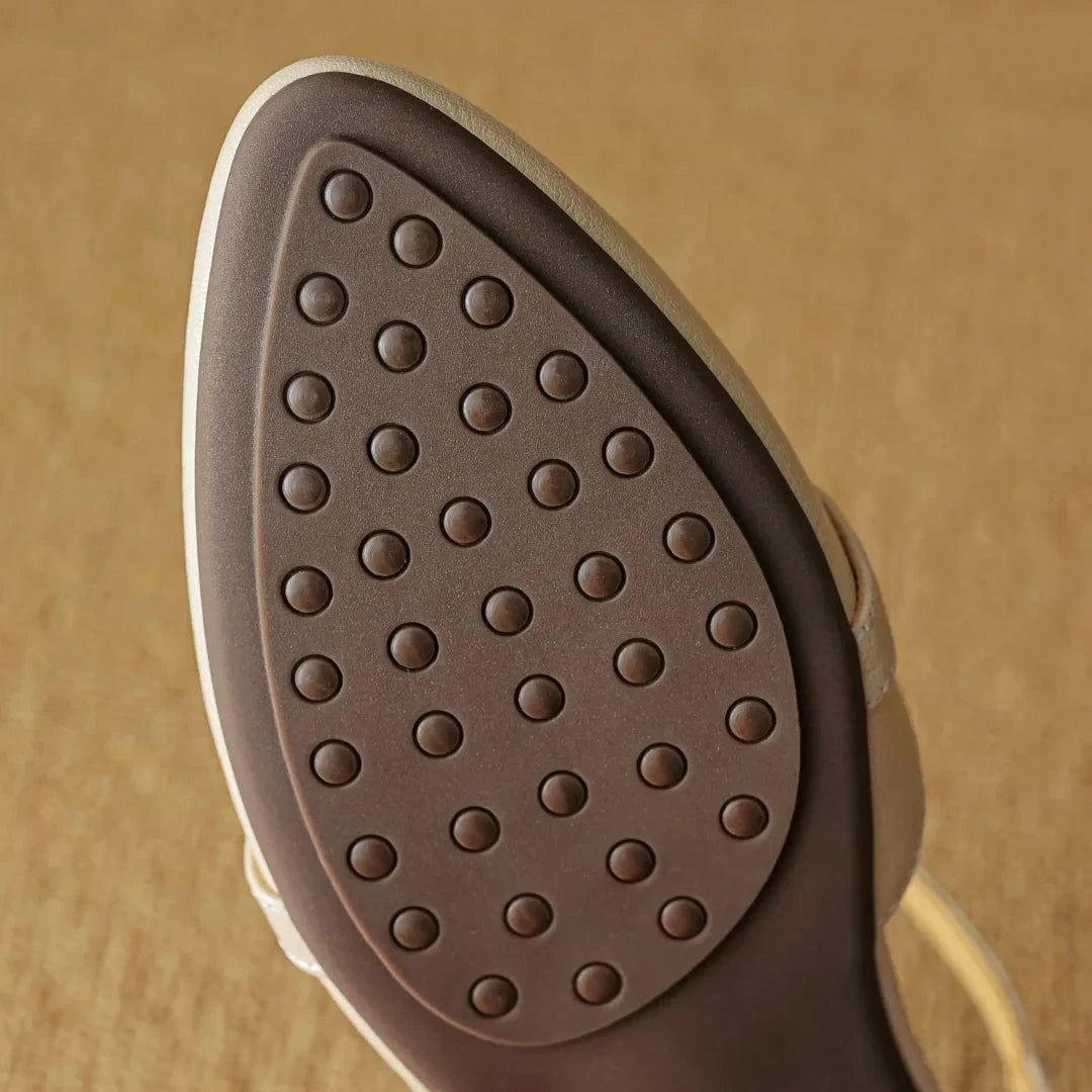 Laney Genuine Leather Heels  Liora Lane Boutique