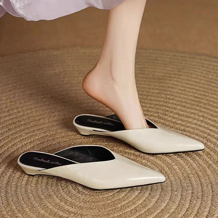 Eneva Leather Mules  Liora Lane Boutique