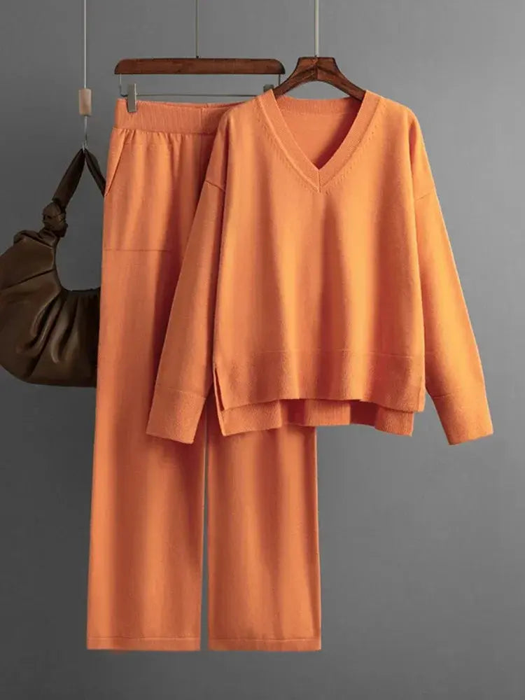Sunset Lounge Knit Set Jasmine's Boutique Australia