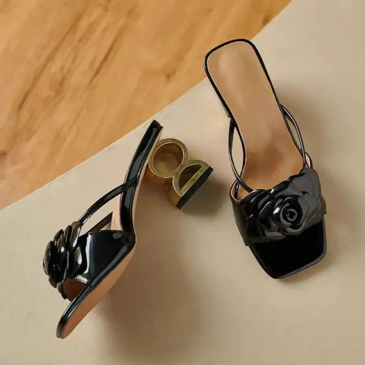 Rosette Heels  Liora Lane Boutique