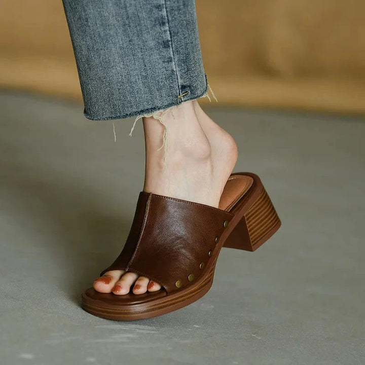 Venita Leather Sandals  Liora Lane Boutique