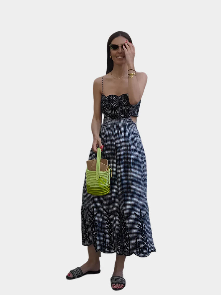 Dress with Traditional Check Pattern Jasmine's Boutique Australia