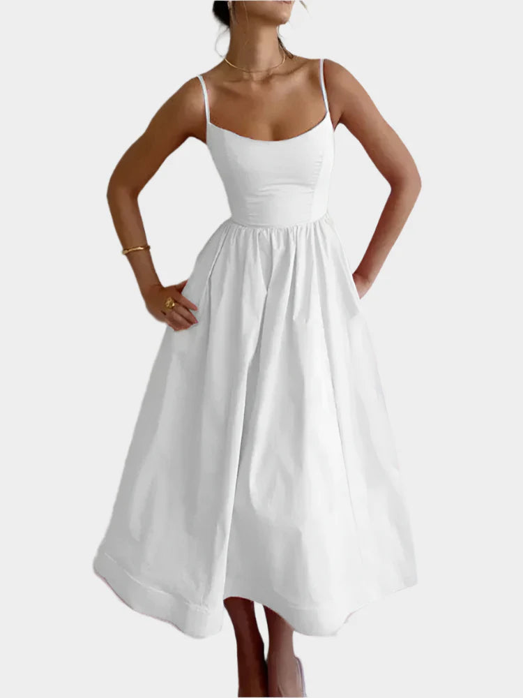 Dress with Wide and Soft Satin Line Jasmine's Boutique Australia