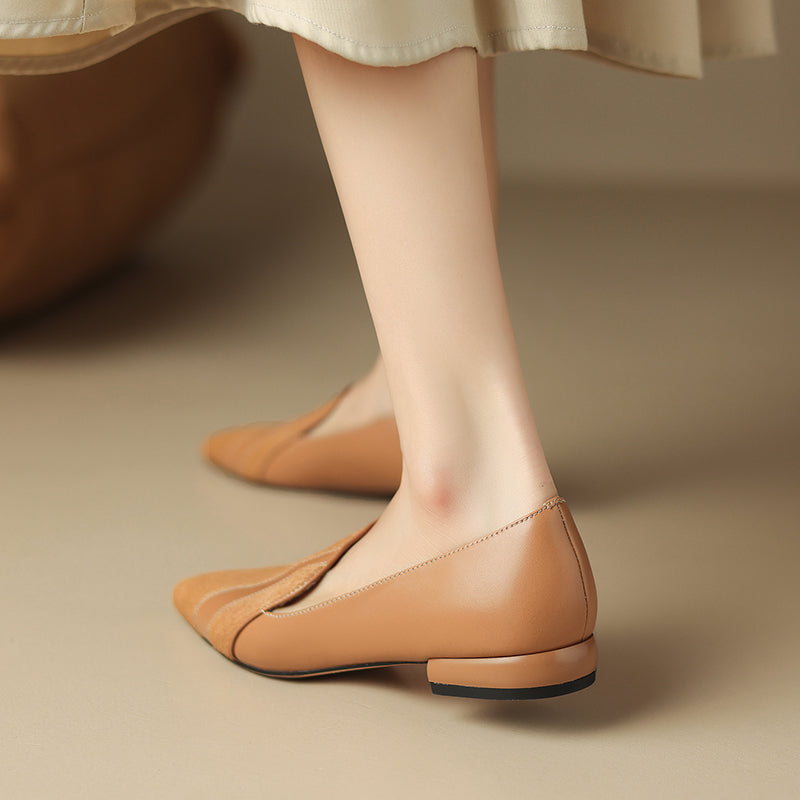 Klara Genuine Leather Flats  Liora Lane Boutique