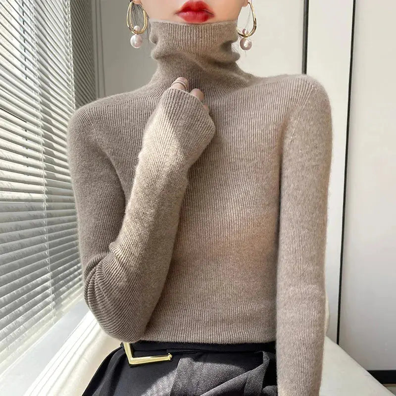 Luxe High-Neck Knit Sweater Jasmine's Boutique Australia