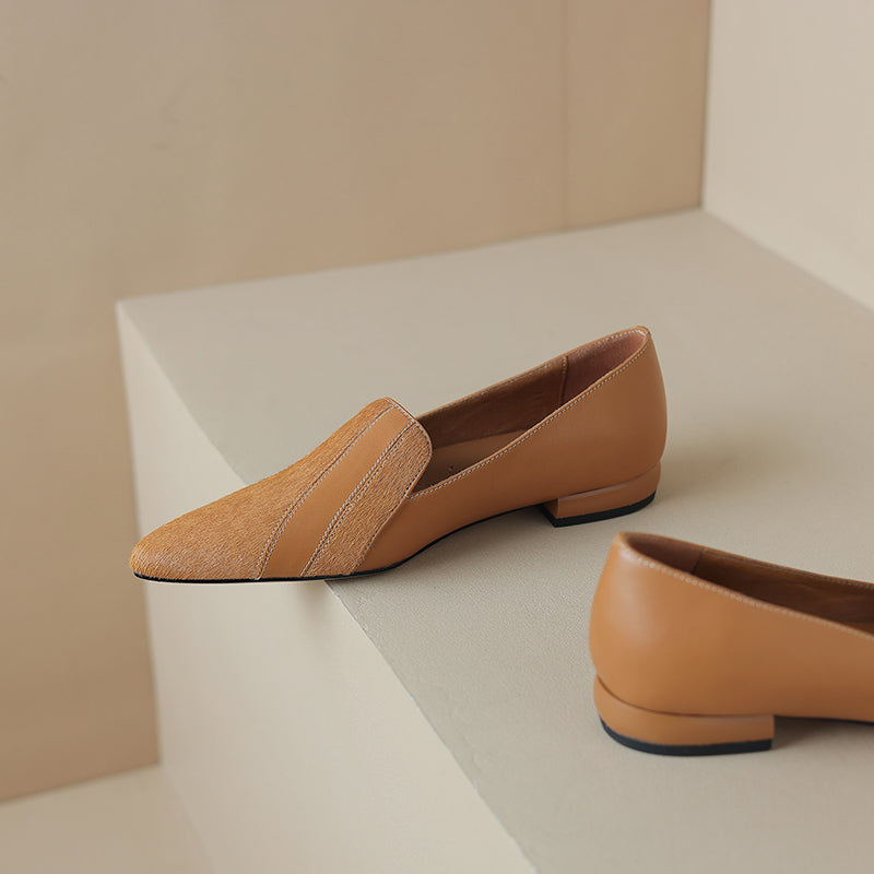 Klara Genuine Leather Flats  Liora Lane Boutique