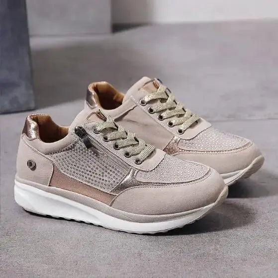 SilverSpark Wedge Sneakers Jasmine's Boutique Australia